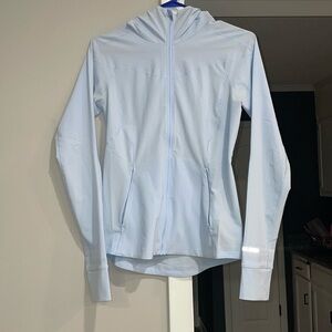 Womens light blue mist over windbreaker lululemon jacket! Size 4, never worn!